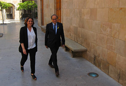 Ada Colau y Quim Torra en una imagen de archivo. | EFE