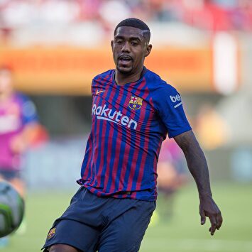 Malcom, en un partido con el Barcelona la pasada temporada. |  Cordon Press