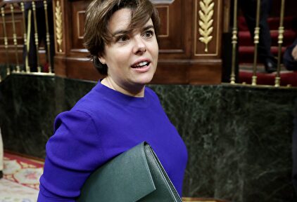 Santamaría, en su última aparición pública antes de dejar la política. | EFE