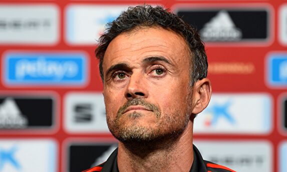 Luis Enrique, en rueda de prensa con la selección española. |  EFE
