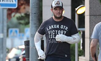 Manu Tenorio, tras su primer accidente |  Gtres