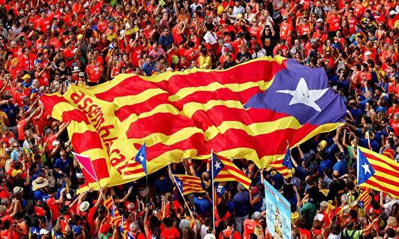 Celebración de la Diada en Barcelona |  EFE