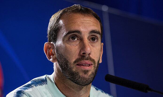 Diego Godín, en rueda de prensa. | EFE/Archivo