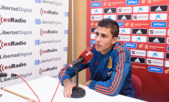 Rodrigo Hernández, durante una entrevista en esRadio. |  David Alonso