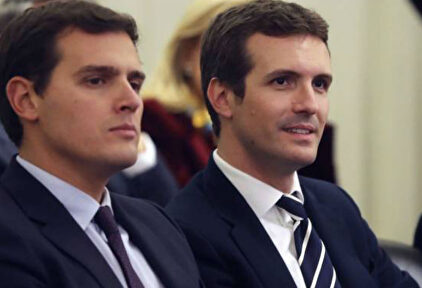 Albert Rivera y Pablo Casado. |  EFE