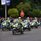 Unidad de motocicletas de la Guardia Civil.