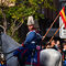 Los caballos también representados en diferentes batallones, durante todos los desfiles del 12 de Octubre.