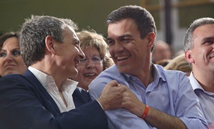 José L. R. Zapatero y Pedro Sánchez |  PSOE