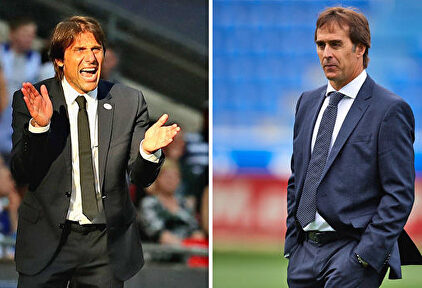 Antonio Conte y Julen Lopetegui, dos destinos diferentes en el Real Madrid. | LD