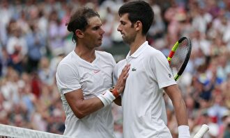 Nadal y Djokovic en Wimbledon 2018. |  EFE