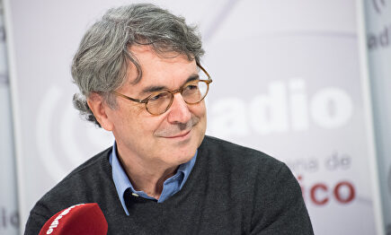 El escritor Andrés Trapiello, en esRadio. | David Alonso Rincón