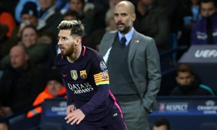 Leo Messi y Pep Guardiola podrían volver a verse las caras en el vestuario del Manchester City.. | EFE