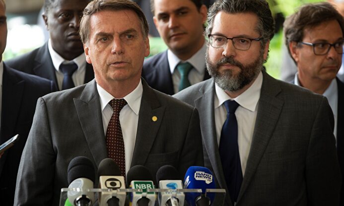 El presidente de Brasil, Jair Bolsonaro, en una comparecencia pública |  Efe