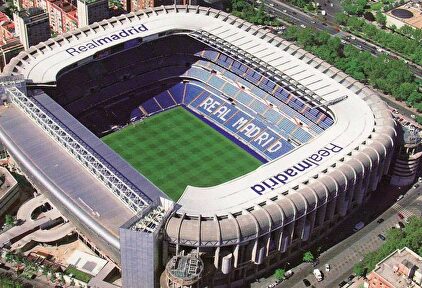 Vista aérea del estadio Santiago Bernabéu. | Archivo
