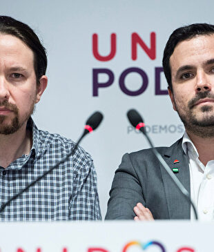 Pablo Iglesias y Alberto Garzón |  EFE