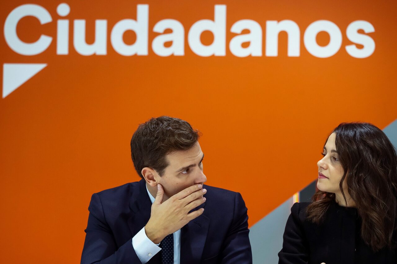 Albert Rivera e Inés Arrimadas, durante una reunión de la Ejecutiva de Ciudadanos en Madrid. |  EFE
