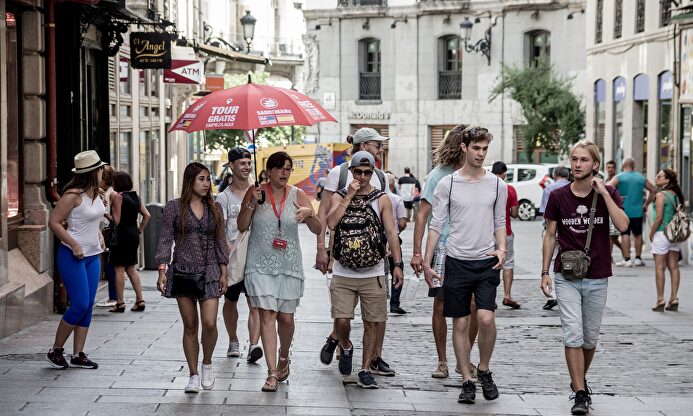 Turistas en Madrid |  Europa Press