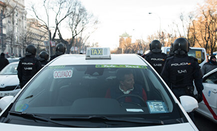 Última huelga de taxistas (Madrid) |  David Alonso Rincón