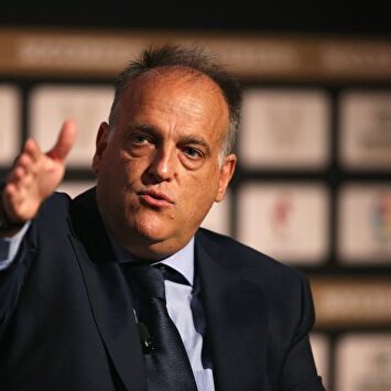 Javier Tebas asegura que Griezmann podría no jugar con el Barcelona. |  EFE