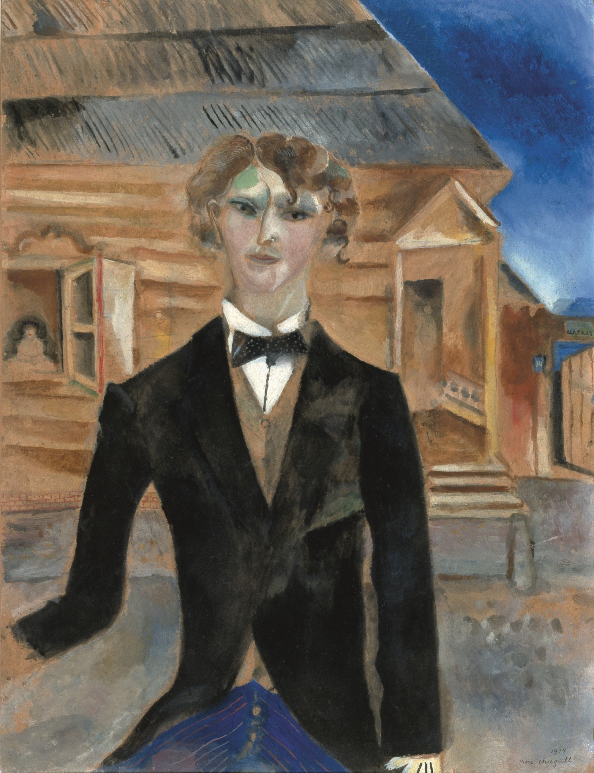 Портреты шагала. Шагал автопортрет 1914.