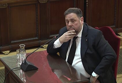 Oriol Junqueras durante el juicio por el 1-O. |  EFE