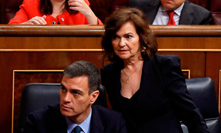 Calvo y Sánchez en una imagen de archivo |  EFE