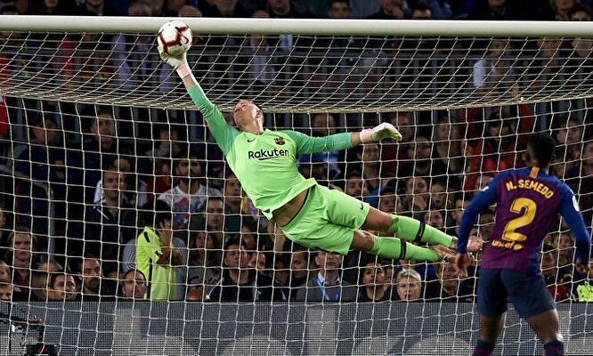 Ter Stegen, seria duda ante el Espanyol |  EFE