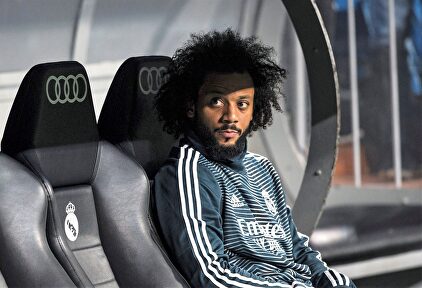 Marcelo, en el banquillo del Real Madrid. | EFE/Archivo