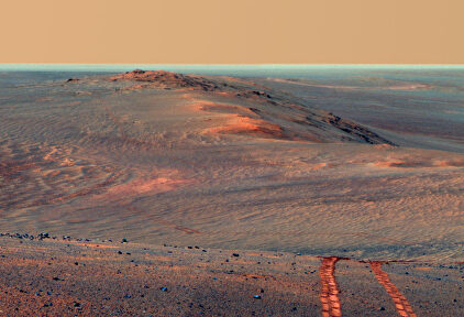 El planeta rojo en una foto tomada por el rover Opportunity |  NASA/JPL-Caltech/Cornell/ASU