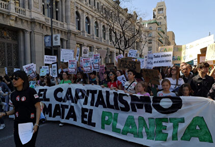 Manifestación contra el cambio climático liderada por mujeres. |  Paloma Cuevas