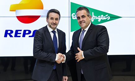 Los consejeros delegados de Repsol y El Corte Inglés, Josu Jon Imaz y Victor del Pozo,respectivamente.