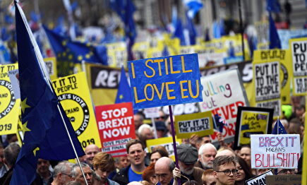 Manifestación contra el Brexit en Londres |  EFE