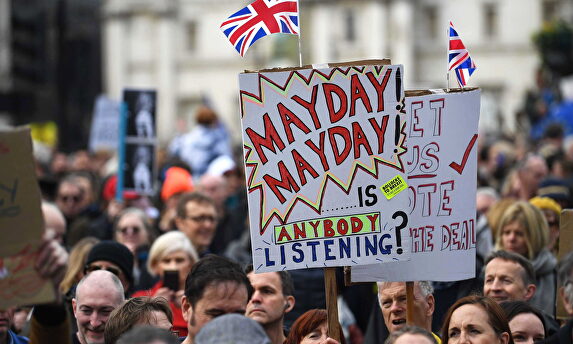 Protestas en Reino Unido por el Brexit |  EFE