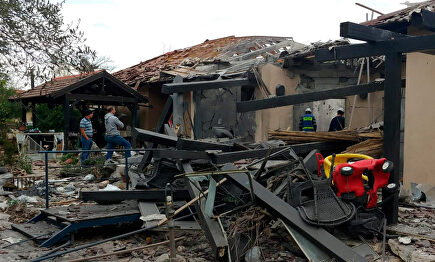 Destrozada por un cohete de Hamás. |  IDF