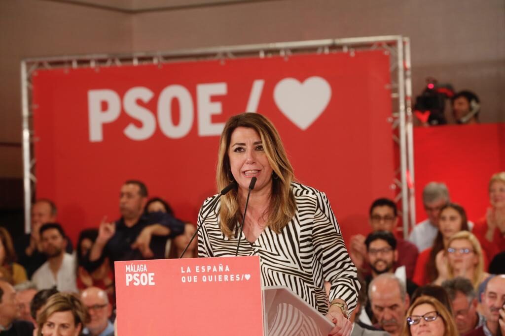 Susana Díaz, durante un mitin del PSOE |  @PSOE