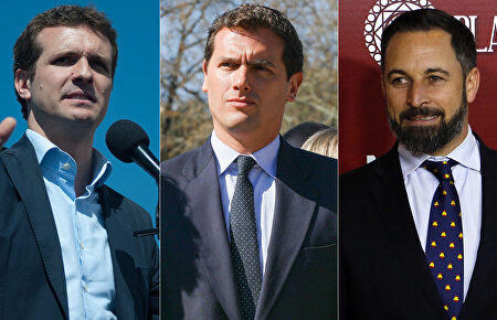 Casado, Rivera y Abascal, en imágenes de archivo |  LD