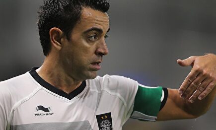 Xavi Hernández jugando en el Al Sadd. | EFE