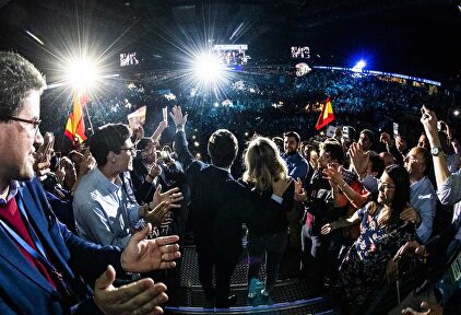 Mitin del PP en la pasada campaña. |  EFE