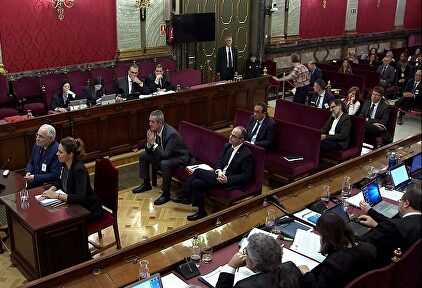 Imagen del juicio del procés. | EFE