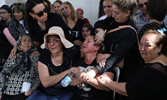 Funeral de una de las víctimas israelíes. |  EFE