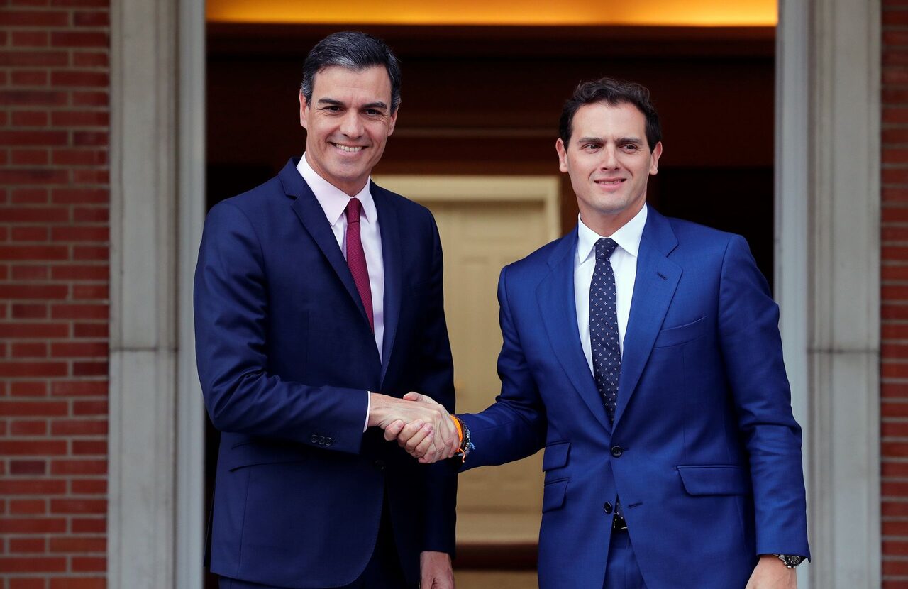 Pedro Sánchez y Albert Rivera, en La Moncloa. |  EFE