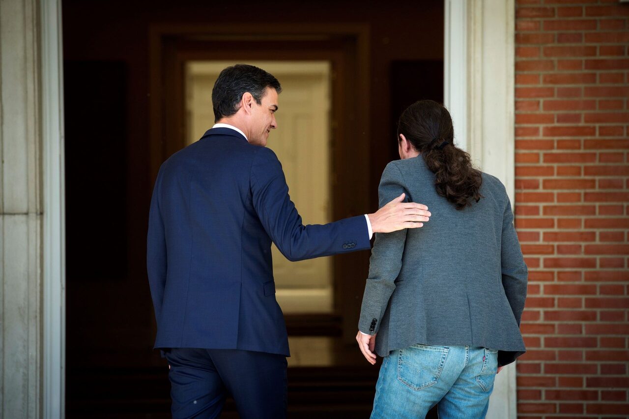 Pedro Sánchez y Pablo iglesias, en la Moncloa |  EFE