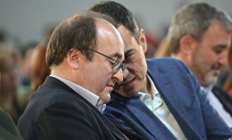 Pedro Sánchez y Miquel Iceta en una imagen de archivo. |  EFE