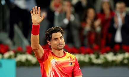 David Ferrer, en su despedida del tenis profesional tras caer ante Zverev. |  EFE