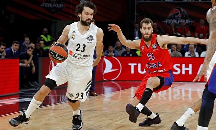 Sergio Llull, en acción ante el CSKA. | EFE