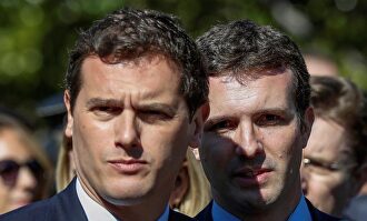 Albert Rivera y Pablo Casado. |  EFE