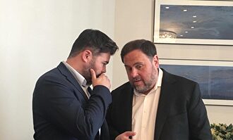 Oriol Junqueras y Gabriel Rufián en una imagen de archivo |  ERC