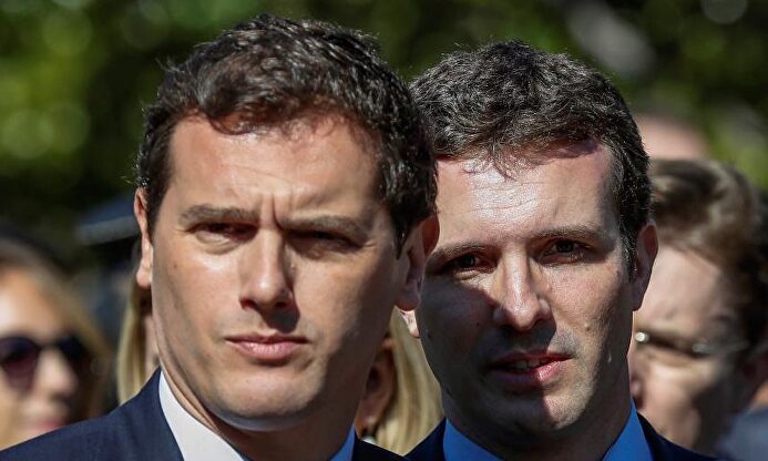 Albert Rivera y Pablo Casado |  EFE