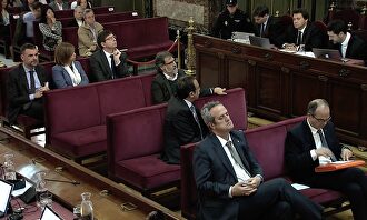 Algunos de los presos golpistas, durante el juicio al golpe de Estado | EFE