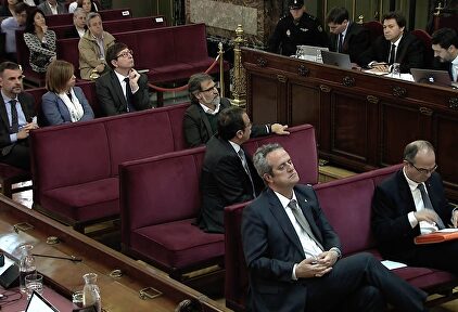 Algunos de los presos golpistas, durante el juicio al golpe de Estado | EFE